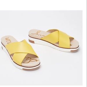 Slide sandal comfort Sam Edelman  in lemon Size 8